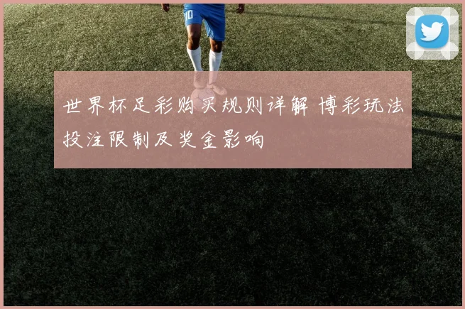 世界杯足彩购买规则详解 博彩玩法投注限制及奖金影响